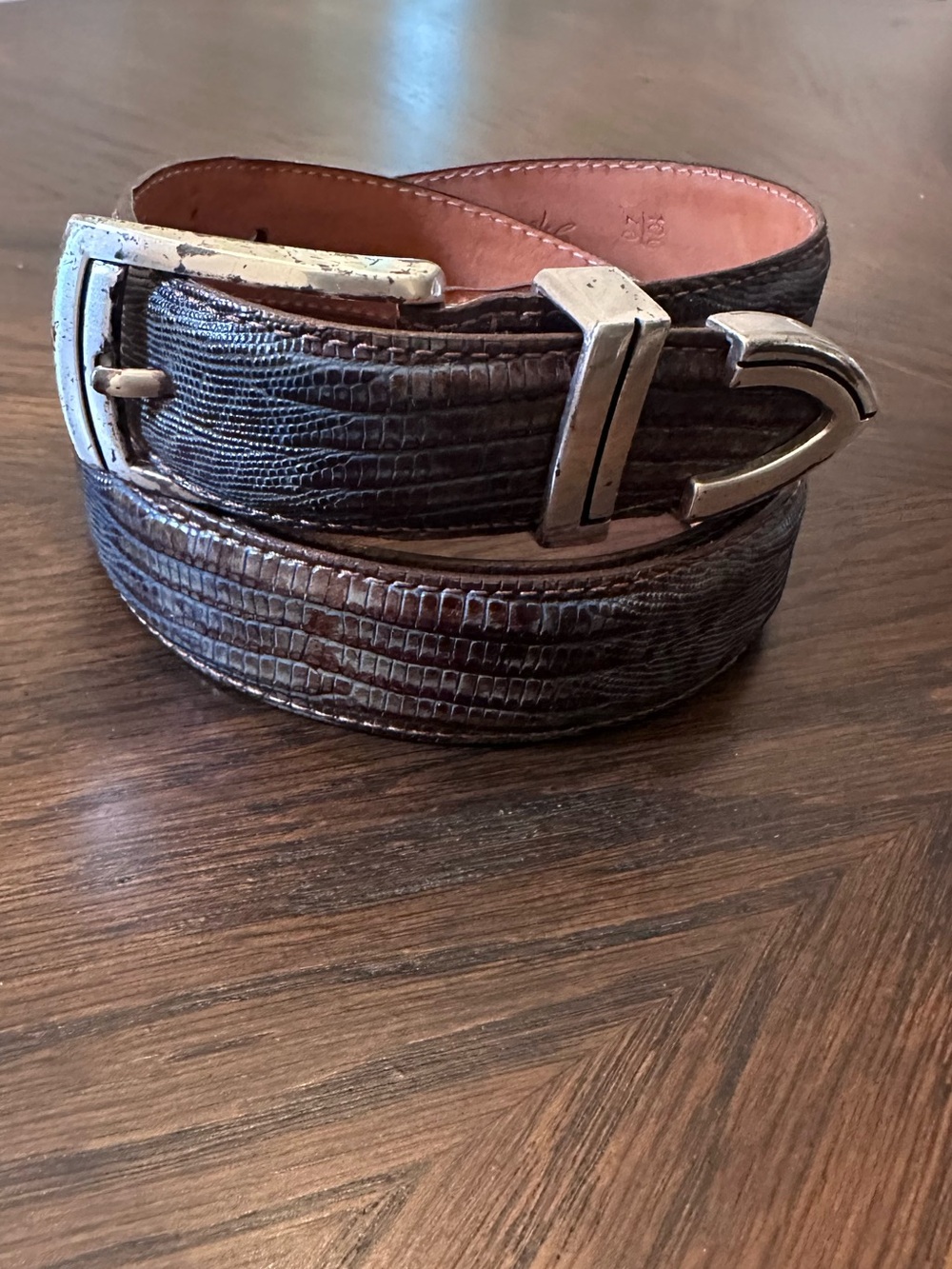 Martin Dingman Alligator Embossed Belt